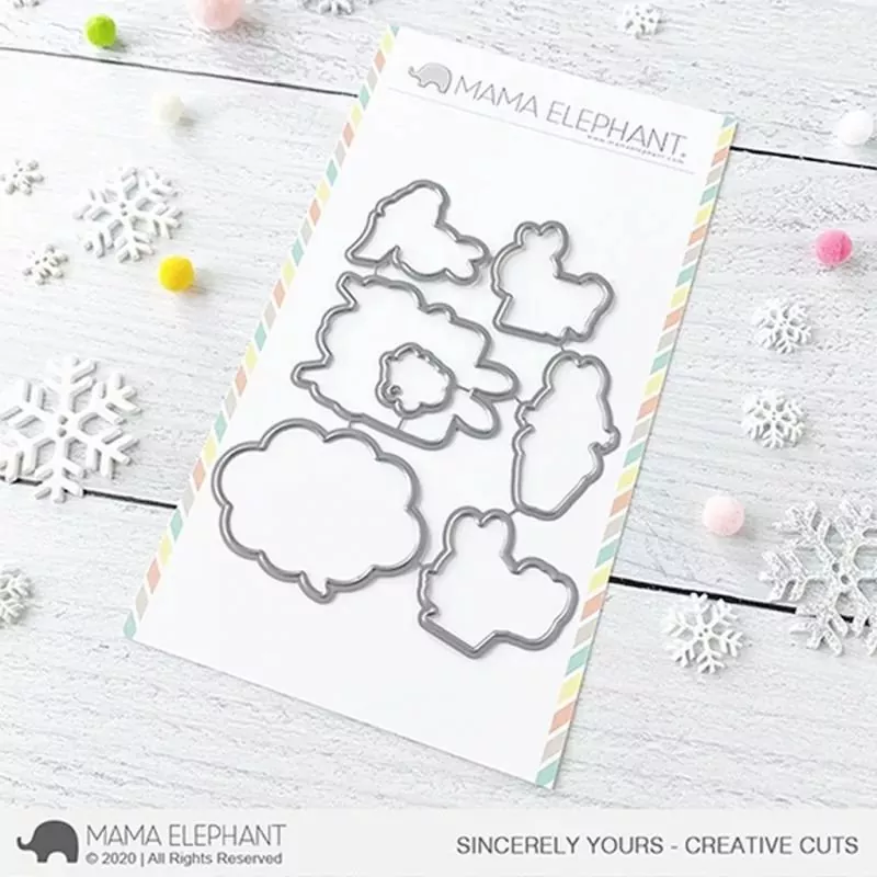 Sincerely Yours Mama Elephant Stamp & Die Bundle 1