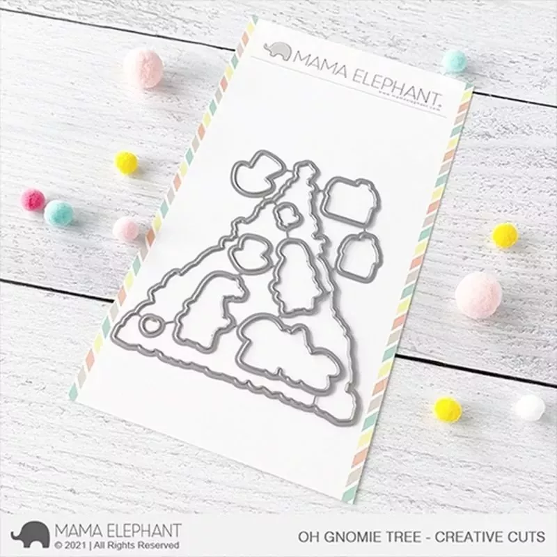 Oh Gnomie Tree Mama Elephant Stamp & Die Bundle 1