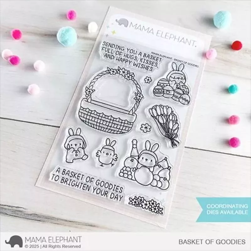 Basket of Goodies Mama Elephant Stamp & Die Bundle