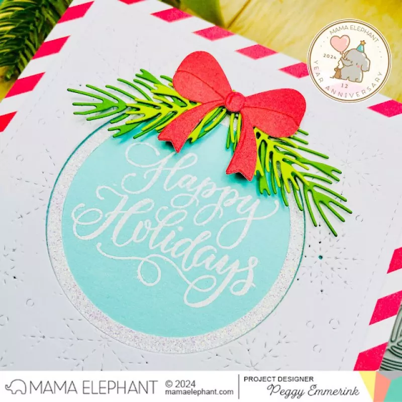 Paola's Merry Wishes Clear Stamps Stempel Mama Elephant 1