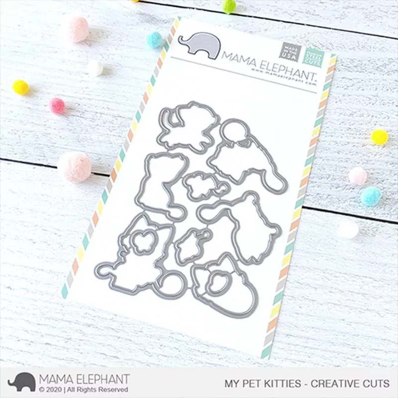 MyPetKitties Creative Cuts Dies Stanzen Mama Elephant