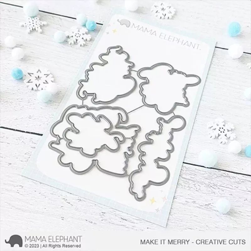 Make It Merry Mama Elephant Stamp & Die Bundle 1