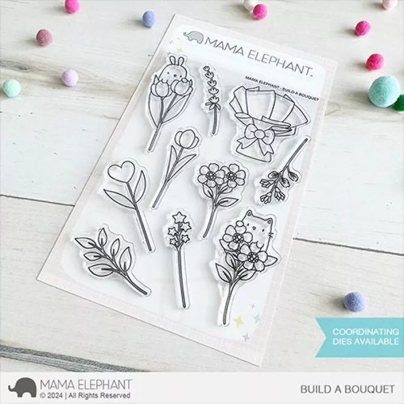 Build A Bouquet Clear Stamps Mama Elephant