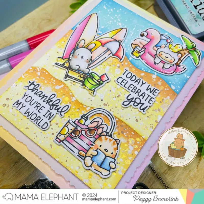 Deliver Summer Vibes Clear Stamps Mama Elephant 2