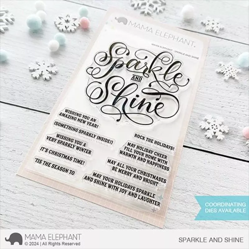 Sparkle and Shine Clear Stamps Mama Elephant