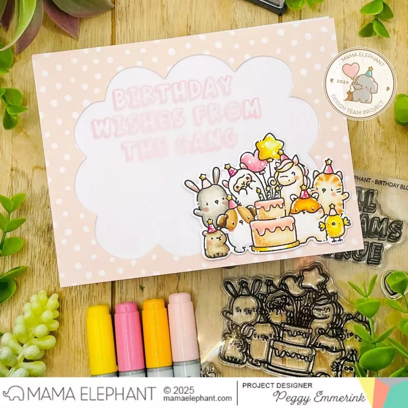 Birthday Block Set Clear Stamps Mama Elephant 1