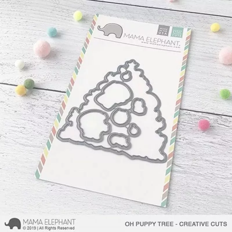 Oh Puppy Tree Mama Elephant Stamp & Die Bundle 1