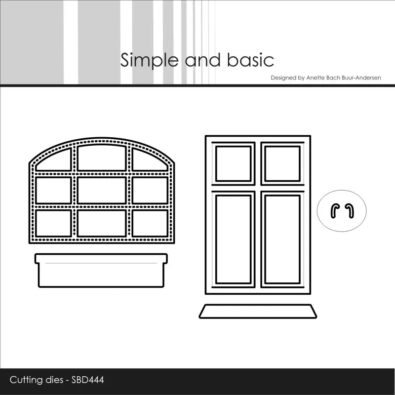 Simple and Basic Barn Window & Balcony Box dies