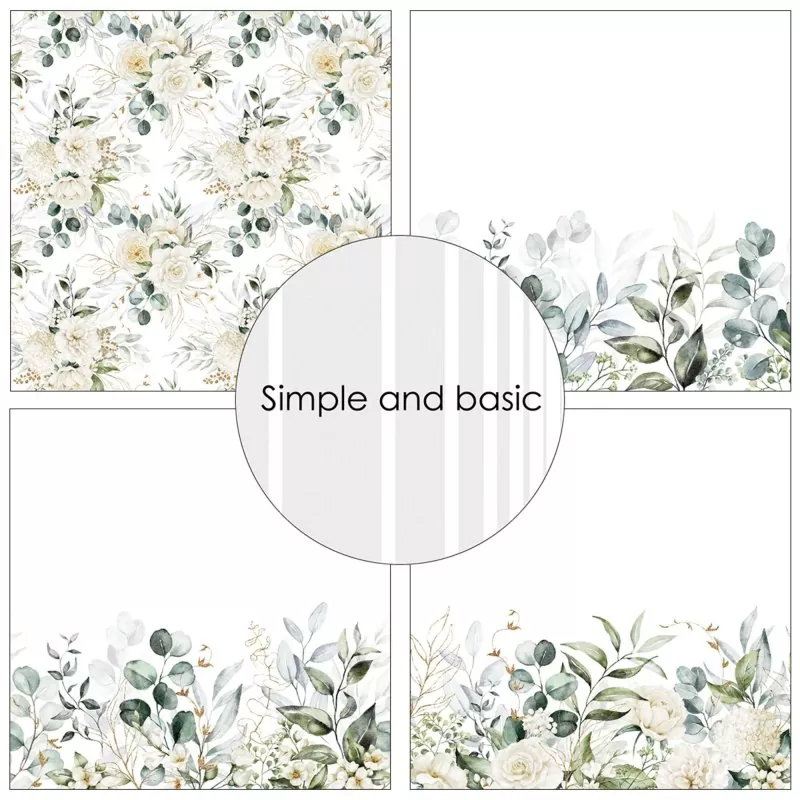 Simple and Basic Soft and Elegant 6x6 inch Paper Pack 2