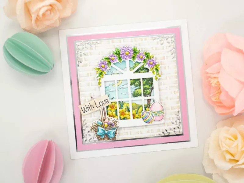 Through the Window Brick Wall 2D Embossing Folder crafters companion 2