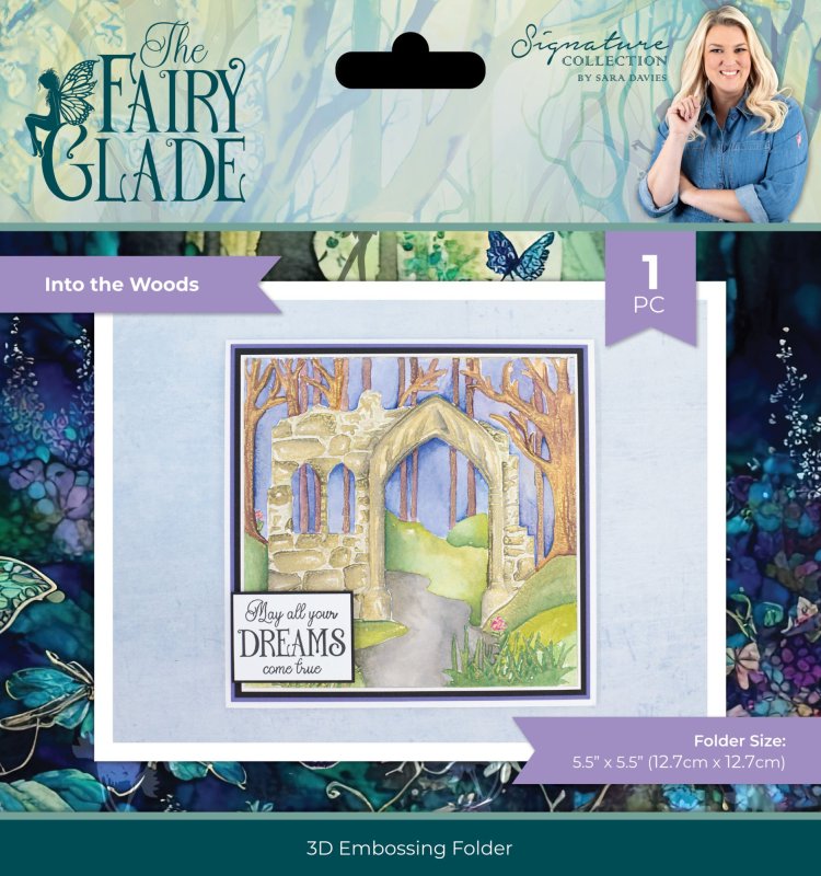 Into the Woods Fairy Glade Embossing Folder crafters companion