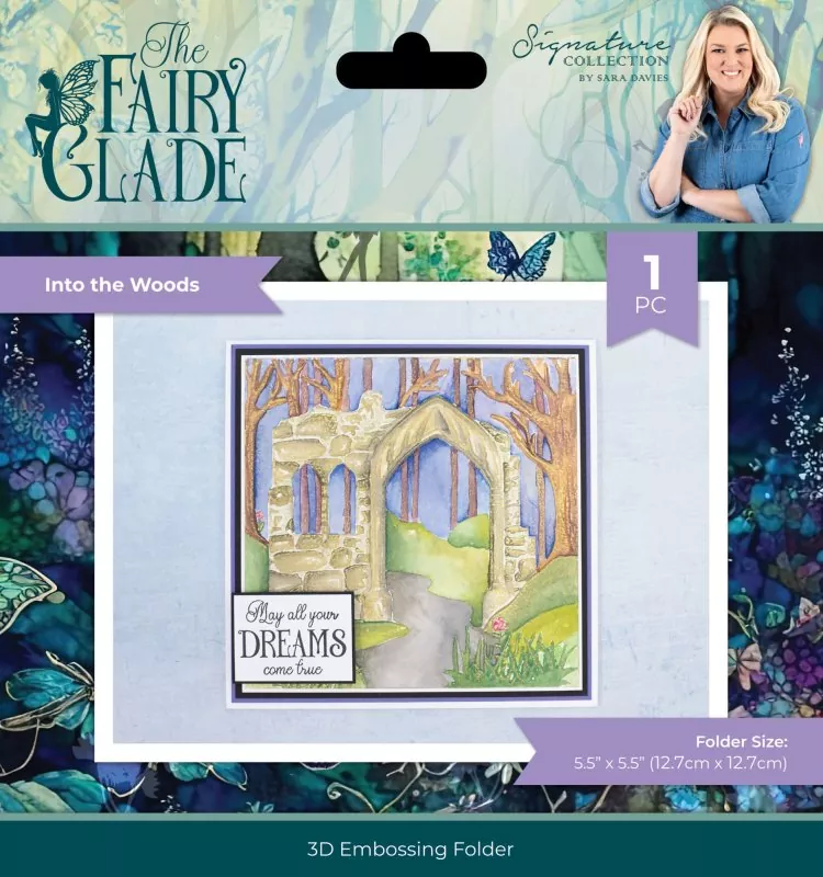 Into the Woods Fairy Glade Embossing Folder crafters companion