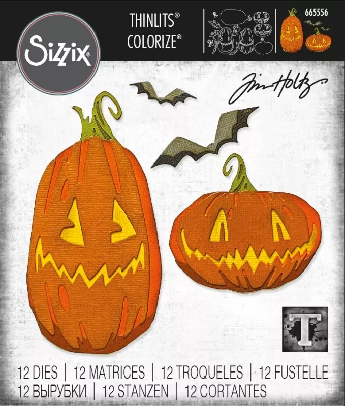 Pumpkin Patch Colorize Thinlits Dies by Tim Holtz from Sizzix