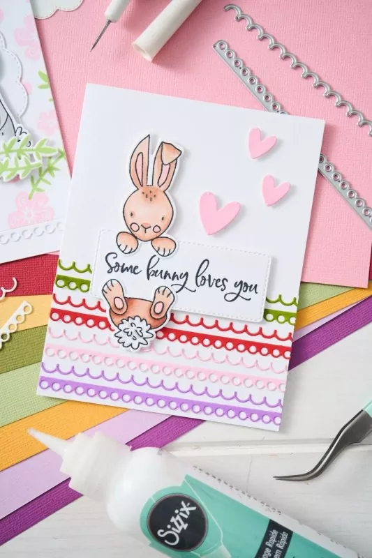 Bunny Bits & Blooms Sizzix & Catherine Pooler Clear Stamps 2