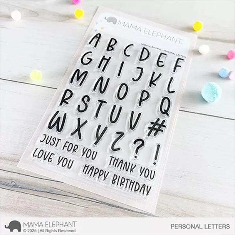 Personal Letters Clear Stamps Mama Elephant