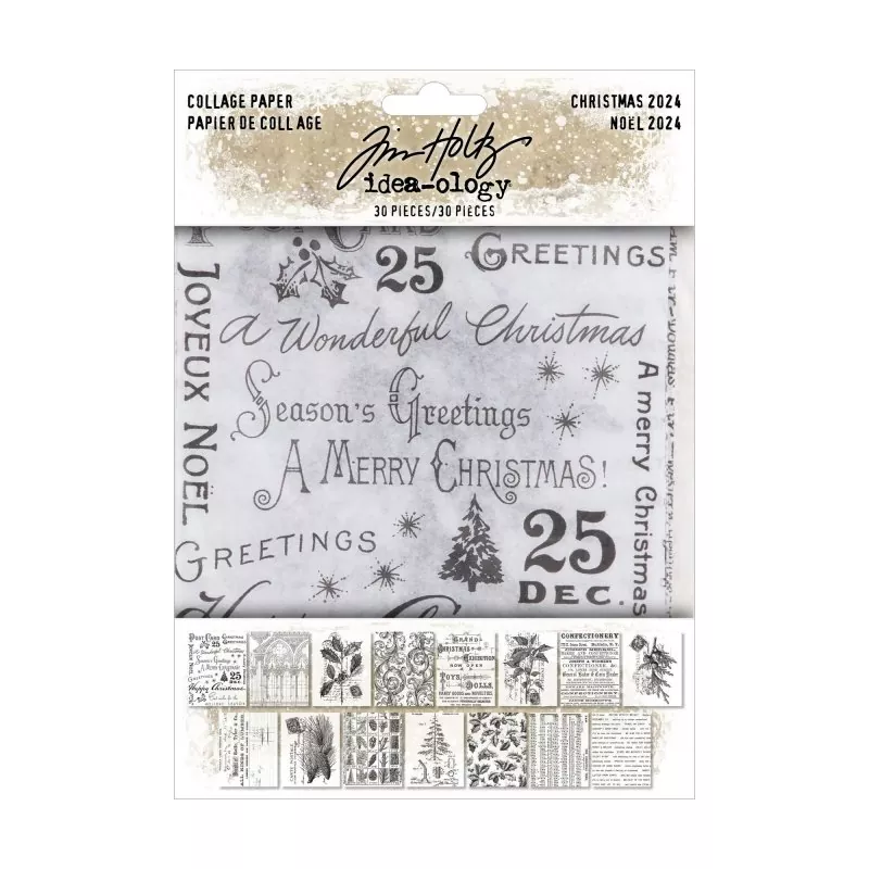 Collage Paper Christmas 2024 Idea-ology Tim Holtz