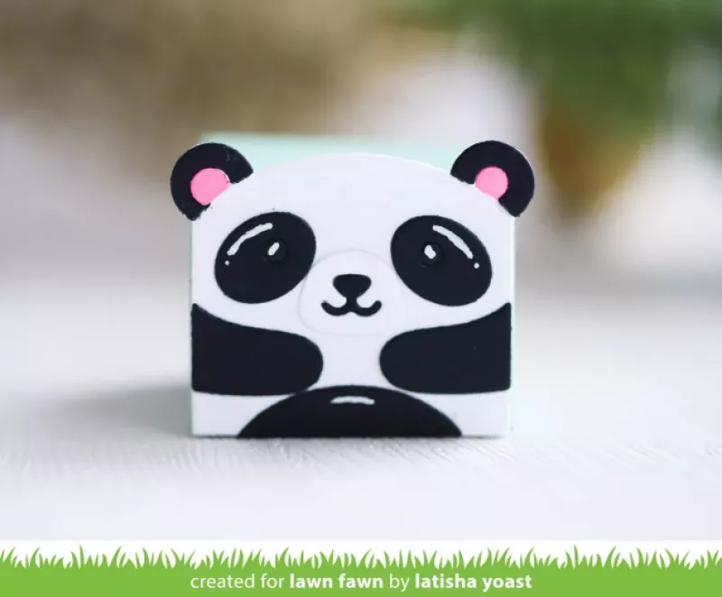 Tiny Gift Box Panda and Bear Add-On Dies Lawn Cuts Lawn Fawn 2