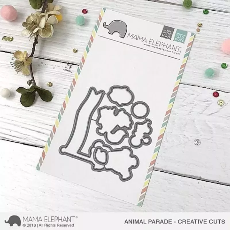 Animal Parade Mama Elephant Stamp & Die Bundle 1