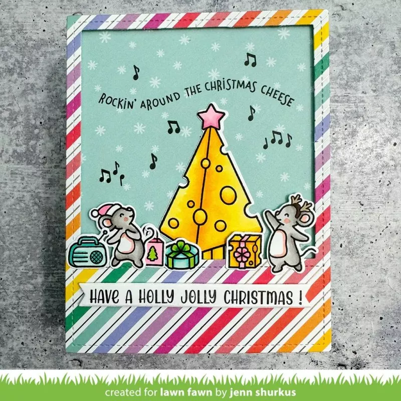 Cheesy Christmas Add-On Dies Lawn Fawn 2