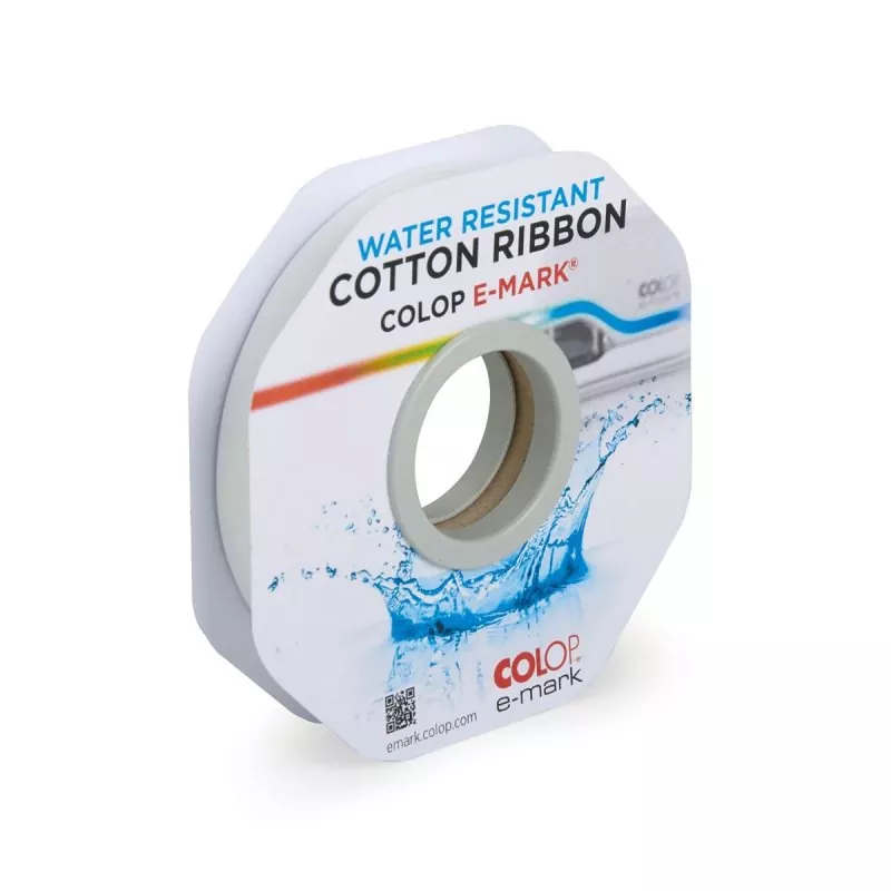 waterresistant cotton ribbon colop e-mark 10