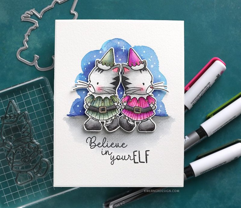 Cutest Elf Clear Stamps Colorado Craft Company by Kris Lauren 1