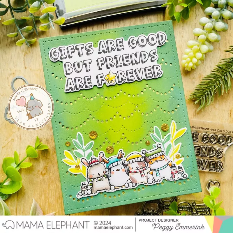 Holiday Block Set Clear Stamps Mama Elephant 1