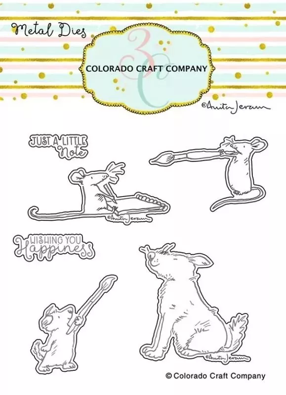 Wishing Happiness Stamp & Die Bundle Colorado Craft Company 1