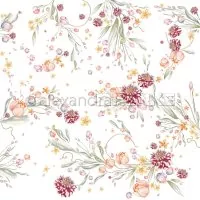 Zarter Tulpenwirbel - Scrapbooking Paper - 12"x12" - Alexandra Renke