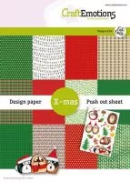 CraftEmotions - X-Mas Hedgy & Guinea Pig - Paper Kit A5