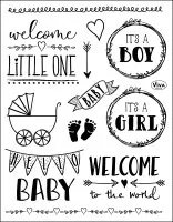 Hello Baby Viva Decor Clear Stamps