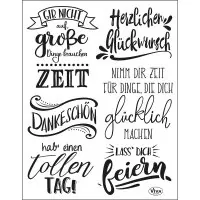 Lettering Deutsch Viva Decor Clear Stamps
