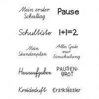 Einschulung 2 - Clear Stamps - Efco