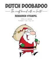Santa Is Coming - Rubber Stamp - Dutch Doobadoo