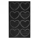 Blackboard foil stickers - Hearts - Rayher