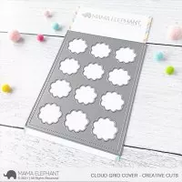 Cloud Grid Cover - Creative Cuts - Dies - Mama Elephant