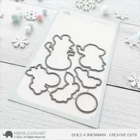 Build A Snowman Dies Creative Cuts Mama Elephant