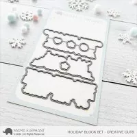 Holiday Block Set - Creative Cuts - Dies - Mama Elephant