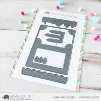 Cake GC (Gift Card) Holder - Creative Cuts - Dies - Mama Elephant