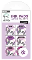 Creative Craftlab Ink Pads Studio Light Stamping Ink Water-Reactive Purples