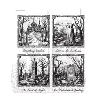 Framed Frights - Rubber Stamps - Tim Holtz - Stampers Anonymous