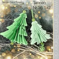 Tannen-Duo Nr.36 - Die Set - FarbTon Papier