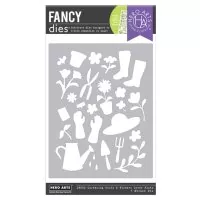 Gardening Tools & Flowers - Fancy Die - Hero Arts