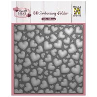 Pop Up Hearts 3D Embossing Folder from Nellie's Choice