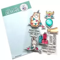 Birthday Bear - BUNDLE Stamps + Dies - Gerda Steiner Designs