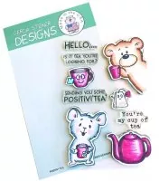 Positivi-Tea - BUNDLE Stamps + Dies - Gerda Steiner Designs