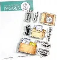 Cats and Boxes - BUNDLE Stamps + Dies - Gerda Steiner Designs