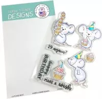 Cupcake Mice - BUNDLE Stamps + Dies - Gerda Steiner Designs