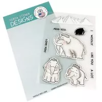 Woolly Big Love Mammoth - Clear Stamps - Gerda Steiner Designs