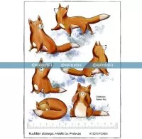 Les renards - Rubber Stamp - Katzelkraft