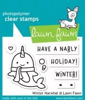 Winter Narwhal - Bundle Stamps + Dies - Lawn Fawn